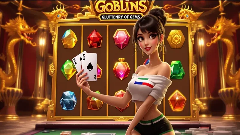 Antarmuka slot mobile dengan simbol reel digital