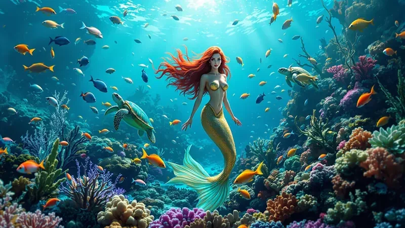 Target ikan berwarna dan meriam pada permainan arcade bawah laut